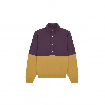 YSL HALF-SNAP SWEATSHIRT 859593Y36SW5325  